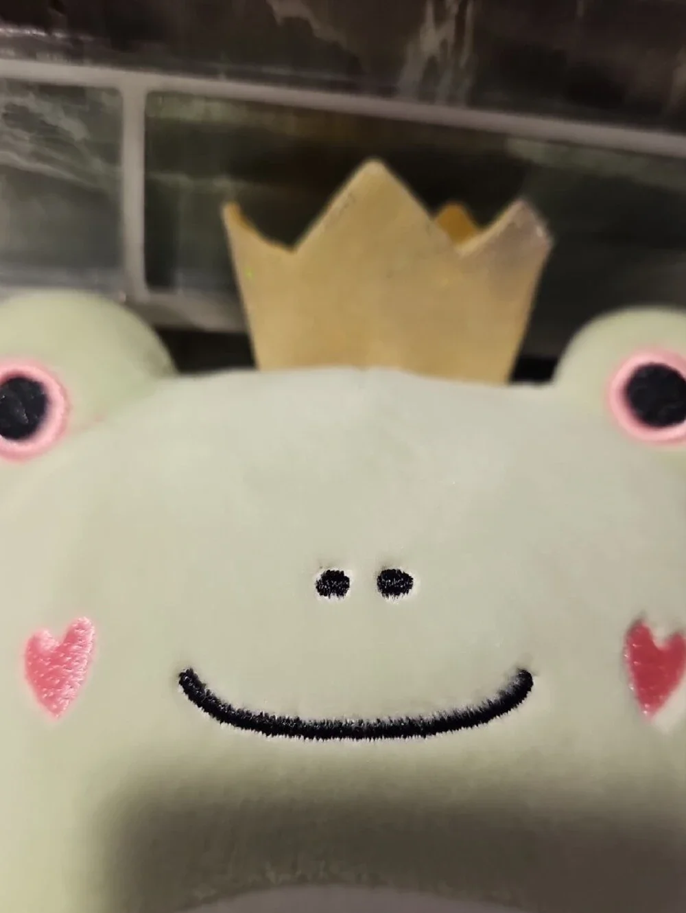 Squishmallows Pale Green Frog with Gold Crown and Pastel Belly